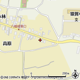 青森県平川市八幡崎高原43-8周辺の地図