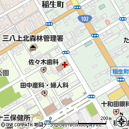 十和田郵便局周辺の地図