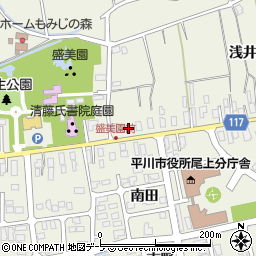 青森県平川市猿賀浅井21周辺の地図