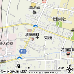 青森県平川市尾上（栄松）周辺の地図