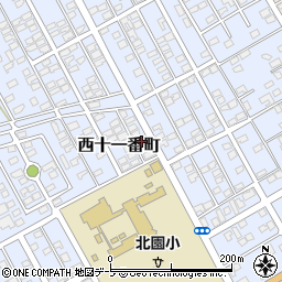 青森県十和田市西十一番町27-6周辺の地図