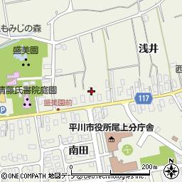青森県平川市猿賀浅井18周辺の地図