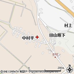 青森県黒石市下山形中村平10周辺の地図