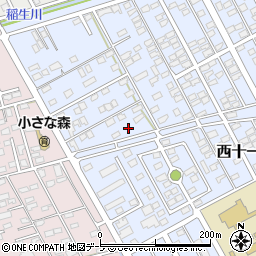 青森県十和田市西十一番町39-11周辺の地図