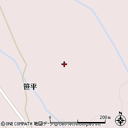 青森県弘前市百沢高田周辺の地図