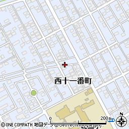 青森県十和田市西十一番町27周辺の地図