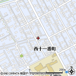 青森県十和田市西十一番町27-2周辺の地図