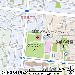 弘前市　みやぞの児童センター周辺の地図