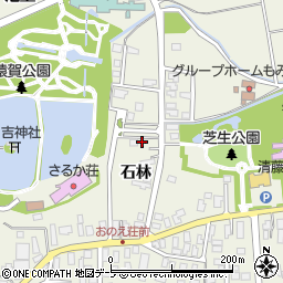 青森県平川市猿賀石林75周辺の地図