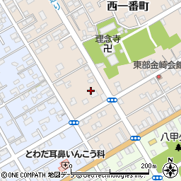 青森県十和田市西一番町15-7周辺の地図