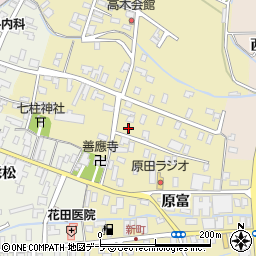青森県平川市高木原富64周辺の地図