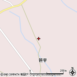 青森県弘前市百沢高田34周辺の地図