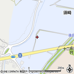 青森県弘前市八幡須崎18周辺の地図