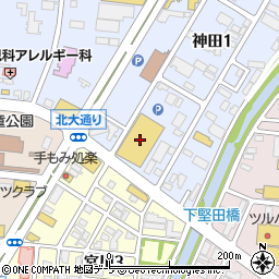 ヤマダデンキテックランドＮｅｗ弘前神田店周辺の地図