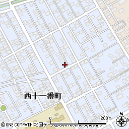 青森県十和田市西十一番町13-14周辺の地図