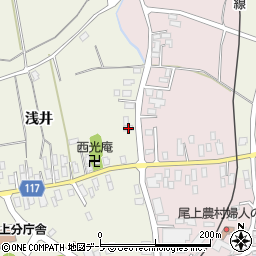 青森県平川市猿賀浅井104-2周辺の地図