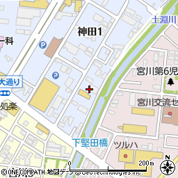 株式会社東北日立弘前支店周辺の地図