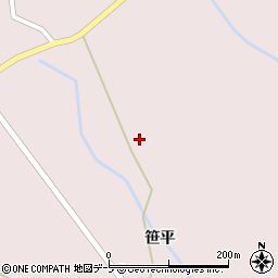 青森県弘前市百沢高田166周辺の地図