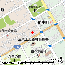 青森県十和田市西一番町17周辺の地図