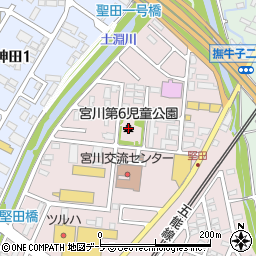 宮川第６児童公園周辺の地図