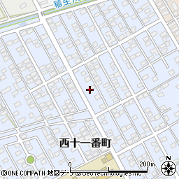 青森県十和田市西十一番町17周辺の地図