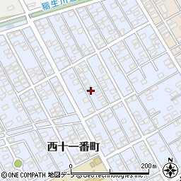 青森県十和田市西十一番町13-22周辺の地図