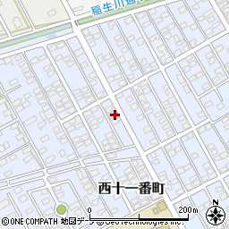 青森県十和田市西十一番町26-4周辺の地図