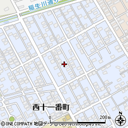 青森県十和田市西十一番町13周辺の地図