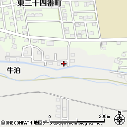 青森県十和田市三本木牛泊56周辺の地図