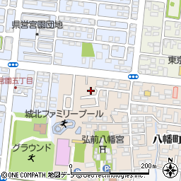 〒036-8057 青森県弘前市八幡町の地図