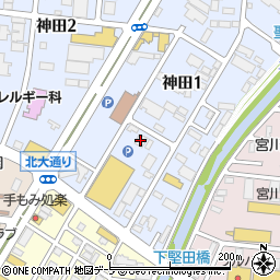 日商物産弘前支店周辺の地図