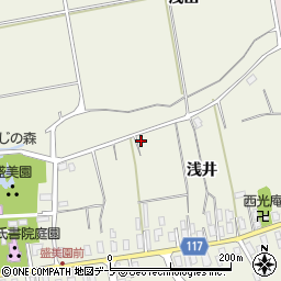 青森県平川市猿賀浅井56周辺の地図