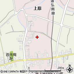 青森県平川市原周辺の地図