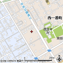 青森県十和田市西一番町14-4周辺の地図