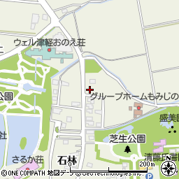青森県平川市猿賀石林45-7周辺の地図