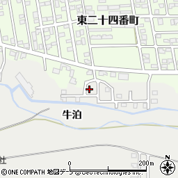 青森県十和田市三本木牛泊54周辺の地図
