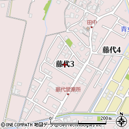 青森県弘前市藤代周辺の地図