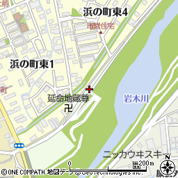 青森県弘前市萢中中川原周辺の地図