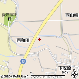 青森県平川市李平西和田9周辺の地図