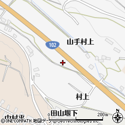 青森県黒石市花巻山手村上1周辺の地図
