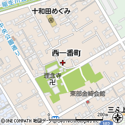 青森県十和田市西一番町6-21周辺の地図