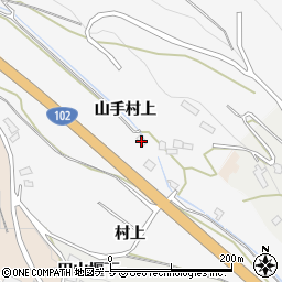 青森県黒石市花巻山手村上20周辺の地図