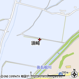 青森県弘前市八幡須崎周辺の地図