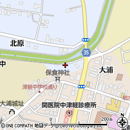 青森県弘前市八幡安田周辺の地図
