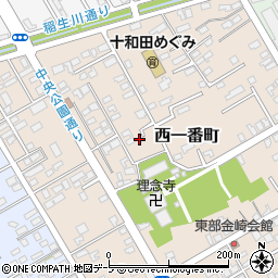 青森県十和田市西一番町8-12周辺の地図