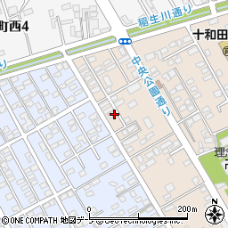 青森県十和田市西一番町13-27周辺の地図