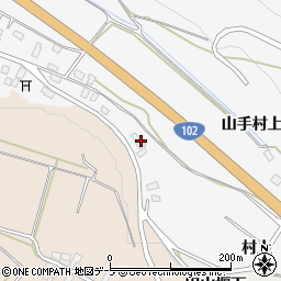 青森県黒石市花巻村上7周辺の地図
