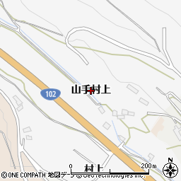 青森県黒石市花巻（山手村上）周辺の地図