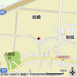 青森県平川市八幡崎松枝31-1周辺の地図