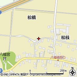 青森県平川市八幡崎松枝39周辺の地図